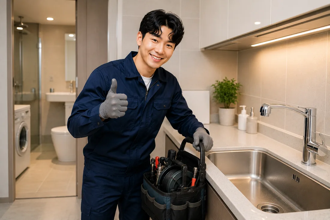 대부동 배관막힘 마무리점검