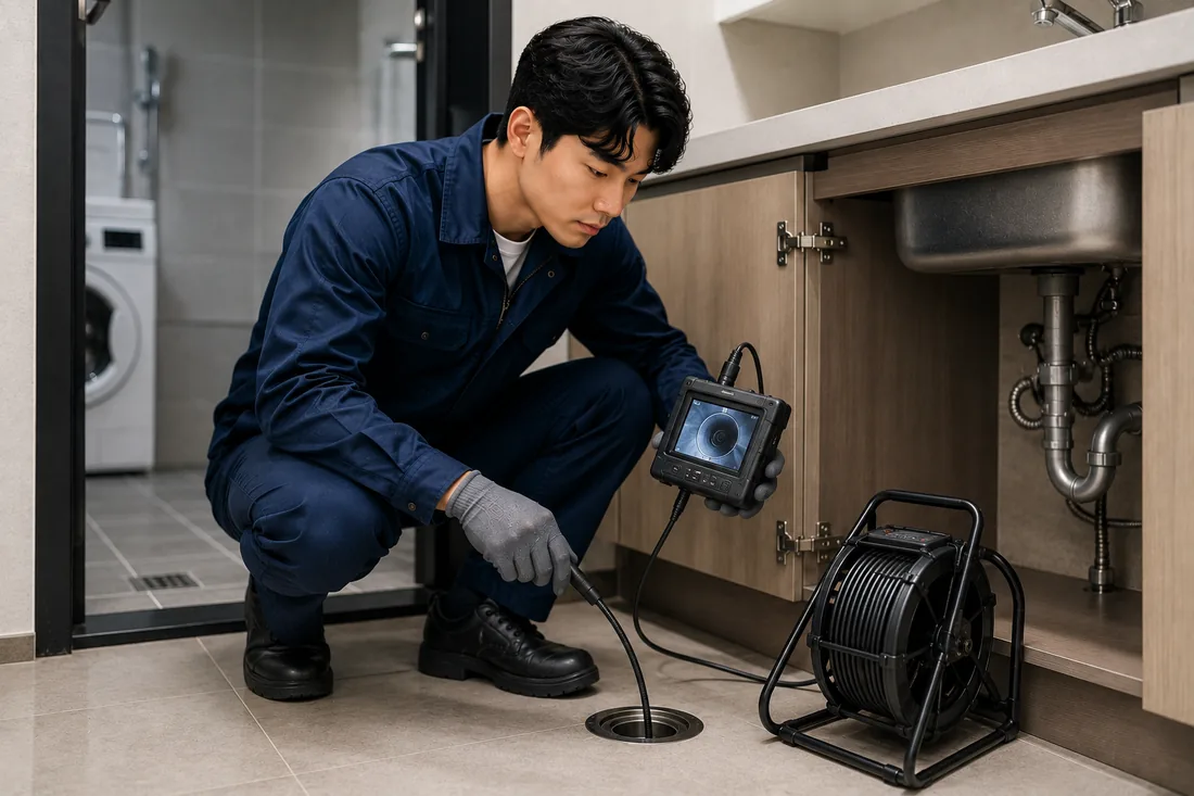 대부동 배관내시경 확인